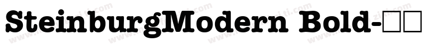 SteinburgModern Bold字体转换